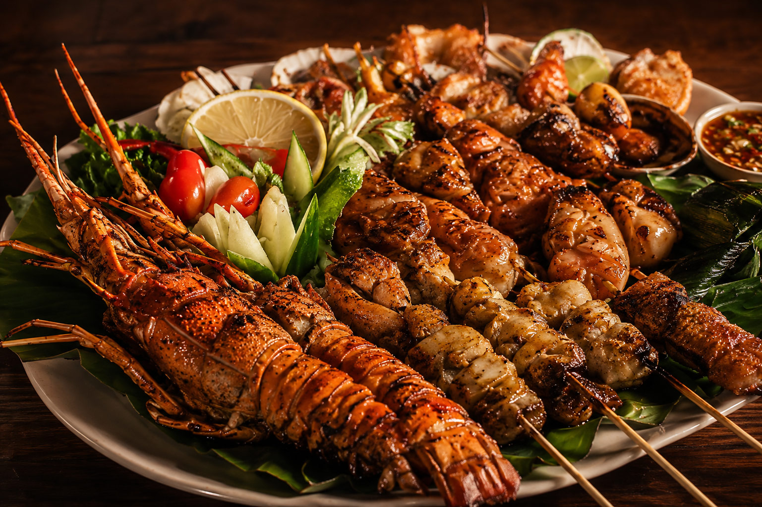 Jimbaran grilled seafood